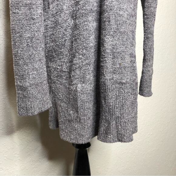 Barefoot Dreams CozyChic Lite gray open front long cardigan size Medium - Picture 14 of 15